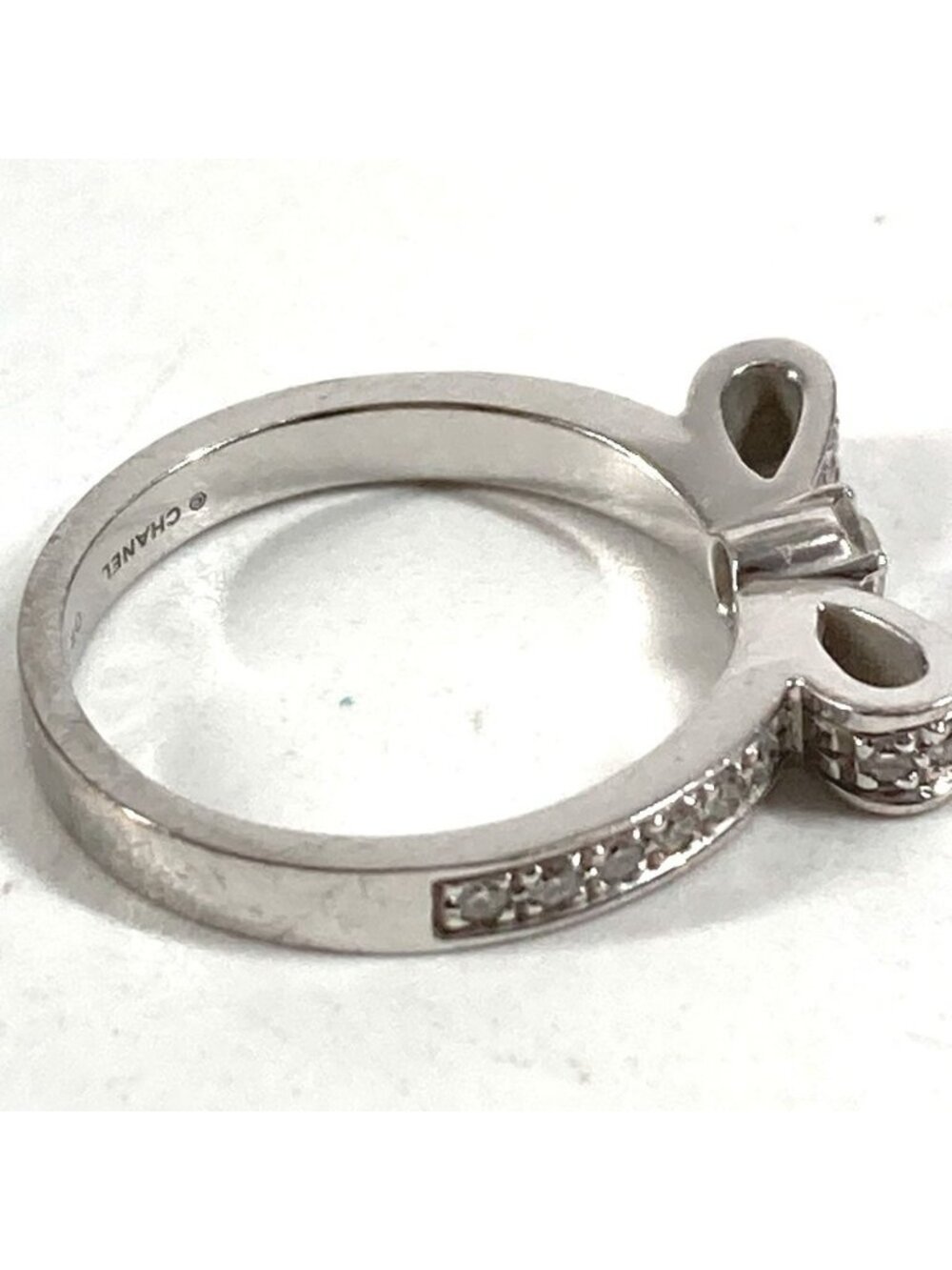 Chanel Ring Ribbon Diamond Silver - Picture 9 of 11